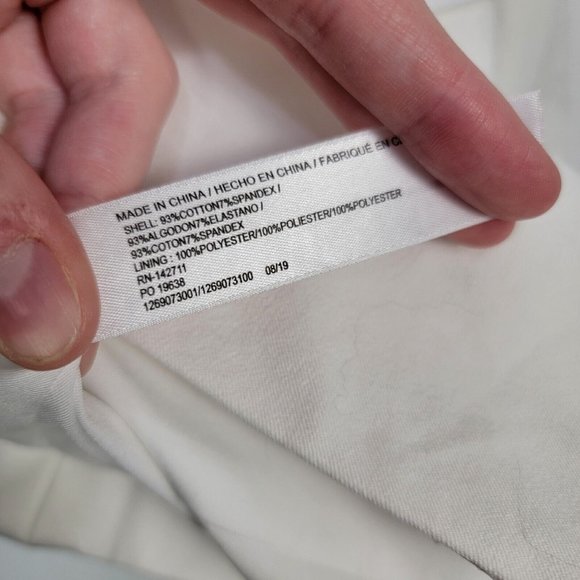 Eloquii White Tuxedo Bridal Suit Jacket Blazer Jacket Womens Plus Size 28 - Picture 4 of 6